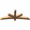 Ekena Millwork Alberta Smooth Timber Gable Bracket, Western Red Cedar, 60"W x 25"H x 3 1/2"D x 3 1/2"F, 10/12 Pitch GBW060X25X0404ALB00SWR - alternate 3